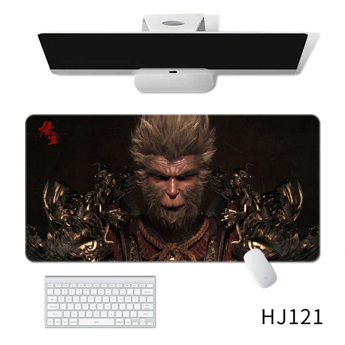 Schwarz-Mythos-WuKong-Groszlige-Gaming-Maus-Tastaturpad-PC-Spiel-SunWukong-XXL-Mauspad-Computer-Tast-2020624-4